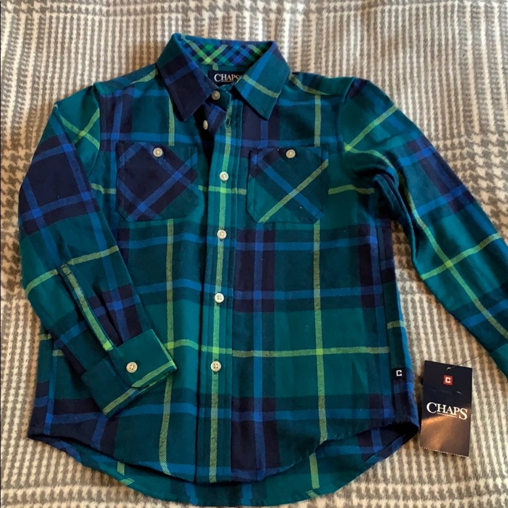 Chaps flannel shirt- boys size 5